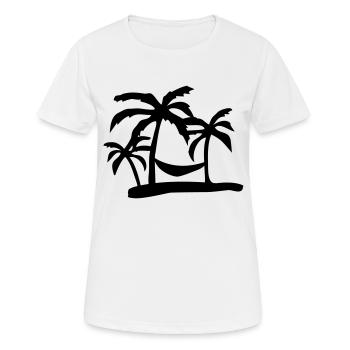 island - T-shirt respirant Femme - blanc - Devant - AI Model Female 172 dark (172cm)