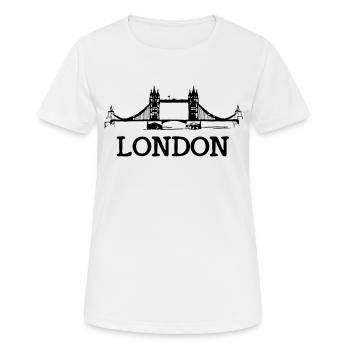 london - Frauen T-Shirt atmungsaktiv - Weiß - Vorne - AI Model Female 172 dark (172cm)