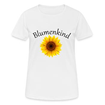Blumenkind Hochzeit Geschenk Schmuck Sonnenblume - Frauen T-Shirt atmungsaktiv - Weiß - Vorne - AI Model Female 172 dark (172cm)