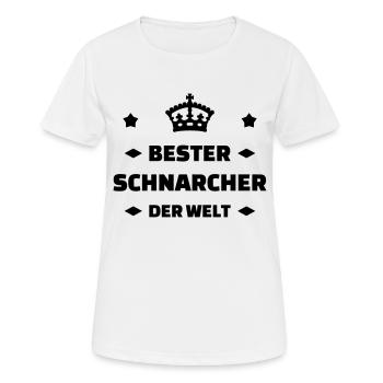 Ronfler / Ronfleur / Ronfleuse / Ronflement - T-shirt respirant Femme - blanc - Devant - AI Model Female 172 dark (172cm)