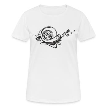 Vis turbo - T-shirt respirant Femme - blanc - Devant - AI Model Female 172 dark (172cm)