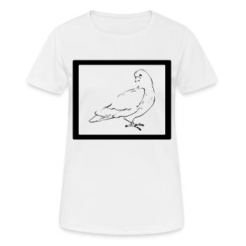 Bird Vogel - T-shirt respirant Femme - blanc - Devant - AI Model Female 172 dark (172cm)