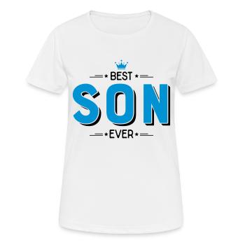 Meilleur fils - T-shirt respirant Femme - blanc - Devant - AI Model Female 172 dark (172cm)