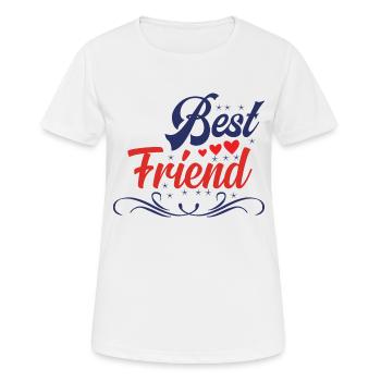 Bester Freund - Frauen T-Shirt atmungsaktiv - Weiß - Vorne - AI Model Female 172 dark (172cm)