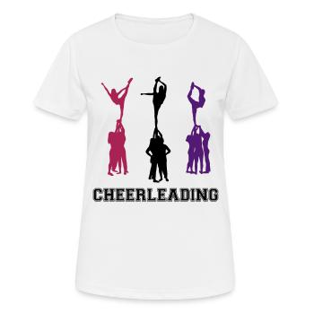 Pom-pom girls - T-shirt respirant Femme - blanc - Devant - AI Model Female 172 dark (172cm)