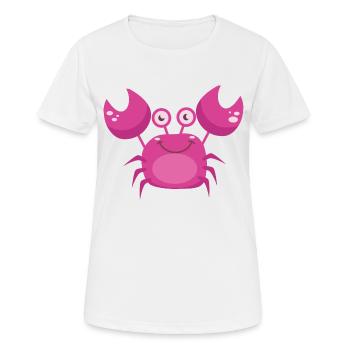 krabbe - Frauen T-Shirt atmungsaktiv - Weiß - Vorne - AI Model Female 172 dark (172cm)