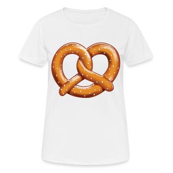 Bretzel - T-shirt respirant Femme - blanc - Devant - AI Model Female 172 dark (172cm)