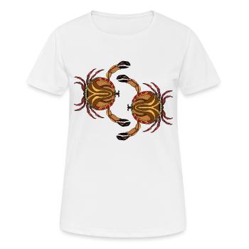 Krabben - Frauen T-Shirt atmungsaktiv - Weiß - Vorne - AI Model Female 172 dark (172cm)