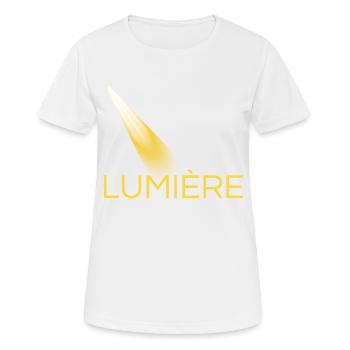 lumière jaune - T-shirt respirant Femme - blanc - Devant - AI Model Female 172 dark (172cm)