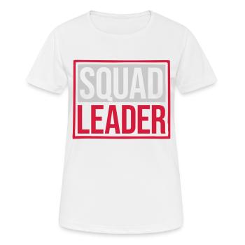 Anführer Team Squad Leader - Frauen T-Shirt atmungsaktiv - Weiß - Vorne - AI Model Female 172 dark (172cm)