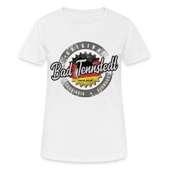 Original Germany Thüringen Bad Tennstedt - Frauen T-Shirt atmungsaktiv - Weiß - Vorne - AI Model Female 172 dark (172cm)