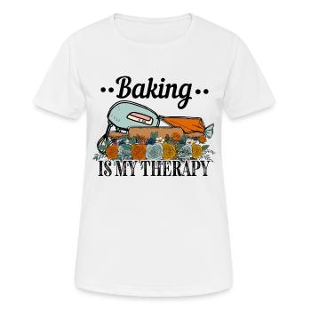 Boulangerie Baker Boulangerie Boulangerie Gâteau de confiserie - T-shirt respirant Femme - blanc - Devant - AI Model Female 172 dark (172cm)
