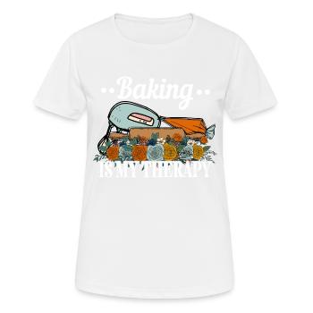 Boulangerie Baker Boulangerie Boulangerie Gâteau de confiserie - T-shirt respirant Femme - blanc - Devant - AI Model Female 172 dark (172cm)