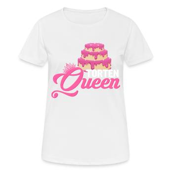Torten Queen Konditor Torten Bäckerin - Frauen T-Shirt atmungsaktiv - Weiß - Vorne - AI Model Female 172 dark (172cm)