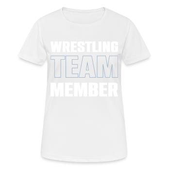 Wrestling Team - Women's Breathable T-Shirt - white - Front - AI Model Female 172 dark (172cm)