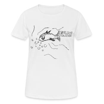 Der ultimative Fisch - Frauen T-Shirt atmungsaktiv - Weiß - Vorne - AI Model Female 172 dark (172cm)