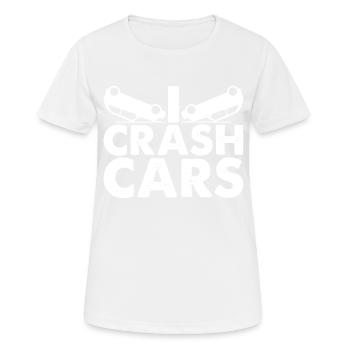 I Crash Cars 7 - Frauen T-Shirt atmungsaktiv - Weiß - Vorne - AI Model Female 172 dark (172cm)