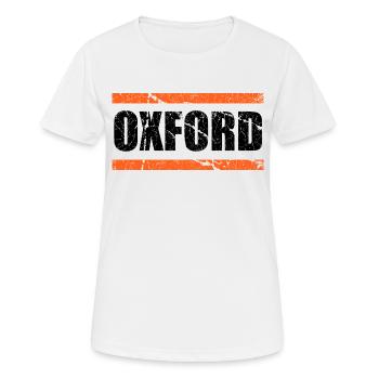 Oxford Vintage - Frauen T-Shirt atmungsaktiv - Weiß - Vorne - AI Model Female 172 dark (172cm)