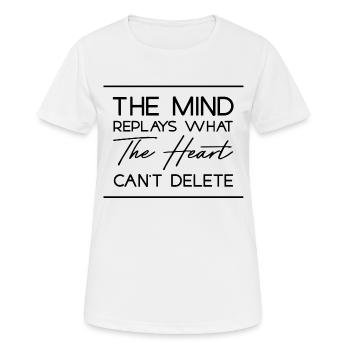 Der Verstand spielt nach, was .. - Frauen T-Shirt atmungsaktiv - Weiß - Vorne - AI Model Female 172 dark (172cm)