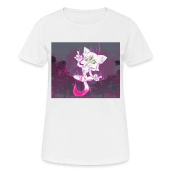 Chat psychique. - T-shirt respirant Femme - blanc - Devant - AI Model Female 172 dark (172cm)
