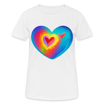 Hochzeit Muttertag Valentinstag Verlobung Liebe - Frauen T-Shirt atmungsaktiv - Weiß - Vorne - AI Model Female 172 dark (172cm)