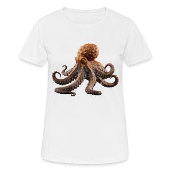 Octopuses can change color and texture - Women's Breathable T-Shirt - white - Front - AI Model Female 172 dark (172cm)