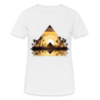 Ägypten Ägypten Isis Pharaonen Pharaonen Pyramide Afrika - Frauen T-Shirt atmungsaktiv - Weiß - Vorne - AI Model Female 172 dark (172cm)