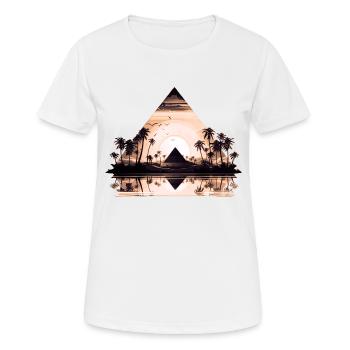 Ägypten Ägypten Isis Pharaonen Pharaonen Pyramide Afrika - Frauen T-Shirt atmungsaktiv - Weiß - Vorne - AI Model Female 172 dark (172cm)