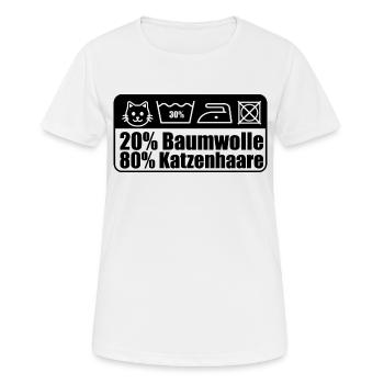 Katzen Haustier Lustiger Spruch - Frauen T-Shirt atmungsaktiv - Weiß - Vorne - AI Model Female 172 dark (172cm)