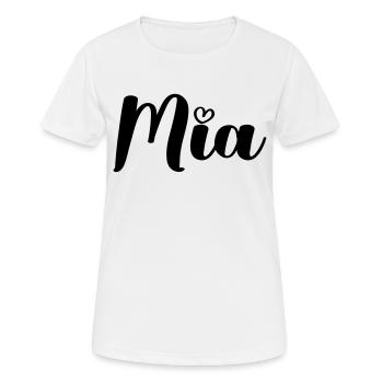 MIA - T-shirt respirant Femme - blanc - Devant - AI Model Female 172 dark (172cm)