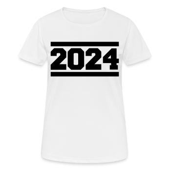 2024 - Women's Breathable T-Shirt - white - Front - AI Model Female 172 dark (172cm)