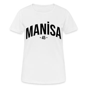Manisa 45 Turquie Turquie Cadeau Vacances TR Türk - T-shirt respirant Femme - blanc - Devant - AI Model Female 172 dark (172cm)