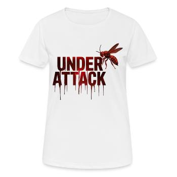 Under Attack - Women's Breathable T-Shirt - white - Front - AI Model Female 172 dark (172cm)