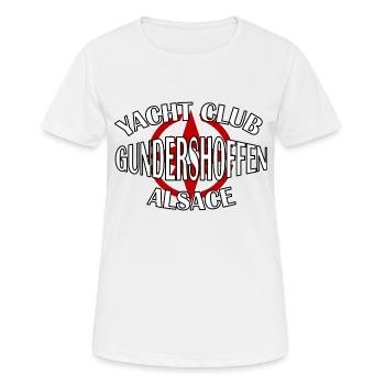 Yacht Club Gundershoffen - T-shirt respirant Femme - blanc - Devant - AI Model Female 172 dark (172cm)