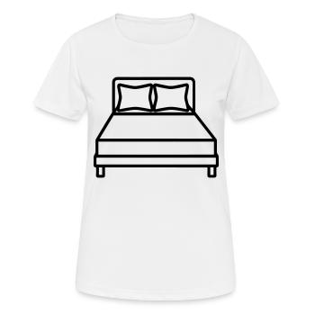 lit - T-shirt respirant Femme - blanc - Devant - AI Model Female 172 dark (172cm)