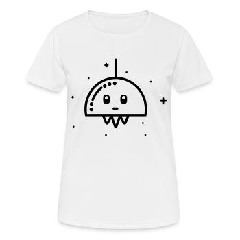 fliegende Untertasse - Frauen T-Shirt atmungsaktiv - Weiß - Vorne - AI Model Female 172 dark (172cm)