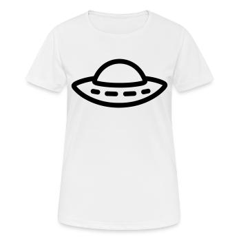 soucoupe volante - T-shirt respirant Femme - blanc - Devant - AI Model Female 172 dark (172cm)