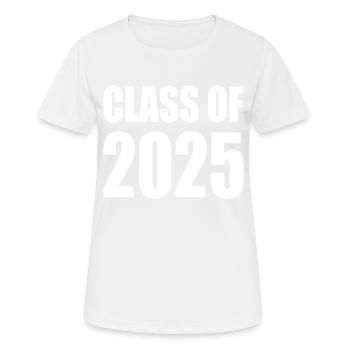 Class of 2025 - Women's Breathable T-Shirt - white - Front - AI Model Female 172 dark (172cm)