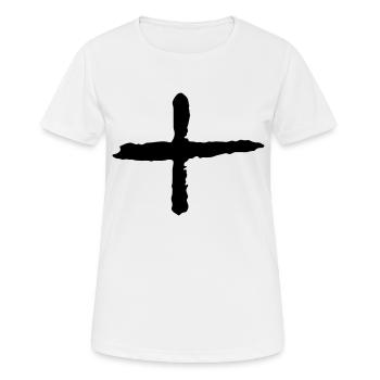 plus - Frauen T-Shirt atmungsaktiv - Weiß - Vorne - AI Model Female 172 dark (172cm)