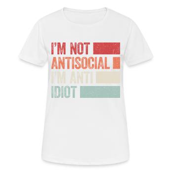 Sarcastic introvert - Women's Breathable T-Shirt - white - Front - AI Model Female 172 dark (172cm)