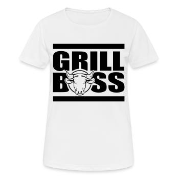 grill - Frauen T-Shirt atmungsaktiv - Weiß - Vorne - AI Model Female 172 dark (172cm)