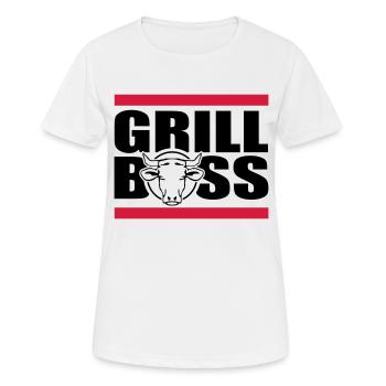 grill - Frauen T-Shirt atmungsaktiv - Weiß - Vorne - AI Model Female 172 dark (172cm)