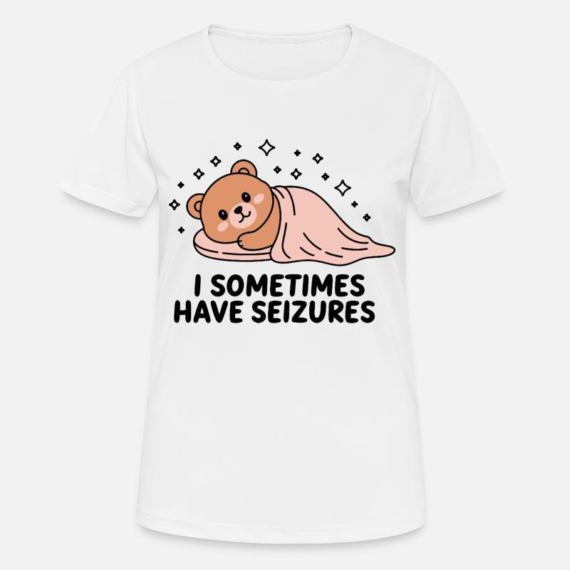 Bear with Seizures Awareness - Women's Breathable T-Shirt - white