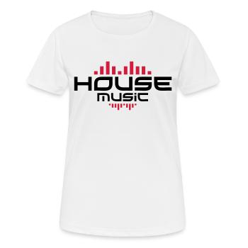 House Music - T-shirt respirant Femme - blanc - Devant - AI Model Female 172 dark (172cm)