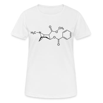 formule chimique de la cocaïne - T-shirt respirant Femme - blanc - Devant - AI Model Female 172 dark (172cm)