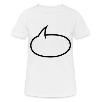 Bulle BD - T-shirt respirant Femme - blanc - Devant - AI Model Female 172 dark (172cm)