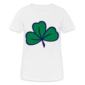 trèfle à feuilles de trèfle - T-shirt respirant Femme - blanc - Devant - AI Model Female 172 dark (172cm)