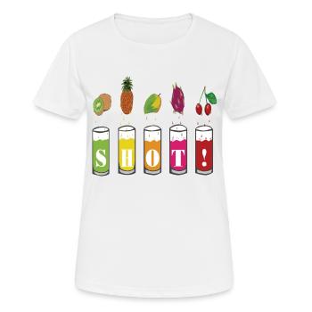 Summer drinks - Shot ! - Frauen T-Shirt atmungsaktiv - Weiß - Vorne - AI Model Female 172 dark (172cm)