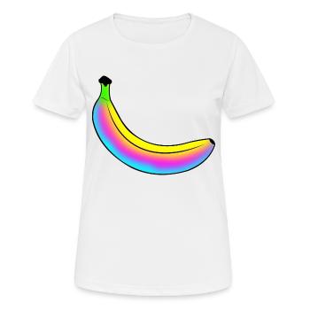 neon banana - Women's Breathable T-Shirt - white - Front - AI Model Female 172 dark (172cm)