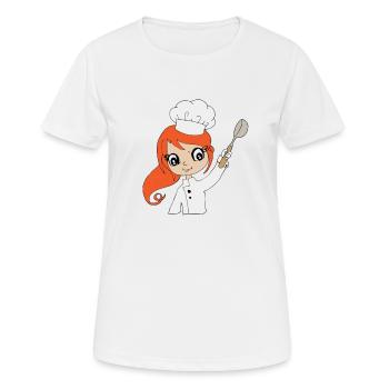 Children chef cook - Women's Breathable T-Shirt - white - Front - AI Model Female 172 dark (172cm)